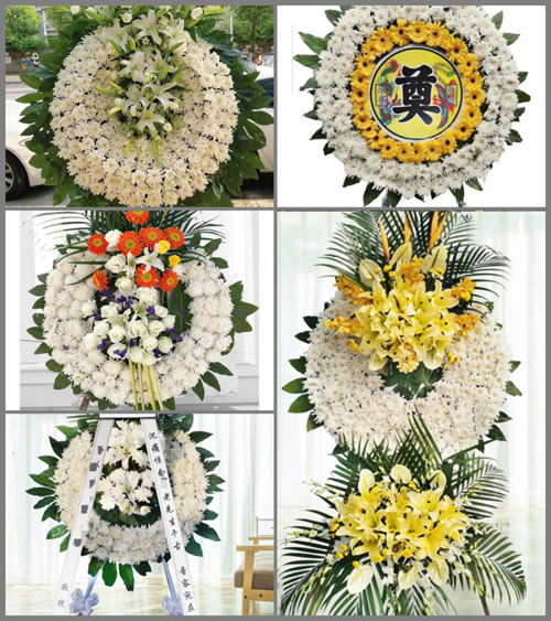 山东莱芜莱城区雪野镇毛家林村花圈速递
